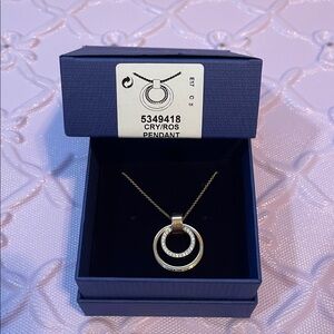 Swarovski Rose Gold Pendant Necklace